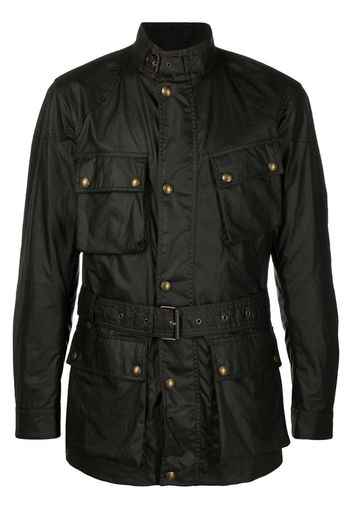 waxed belted jacket