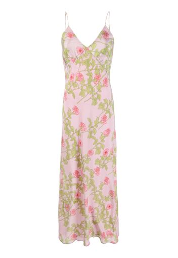 Bernadette Jeanette floral-print silk slip dress - Pink