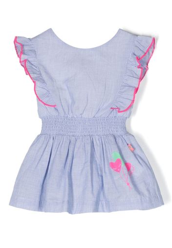 Billieblush ruffle-trimmed dress-bloomer set - Blue