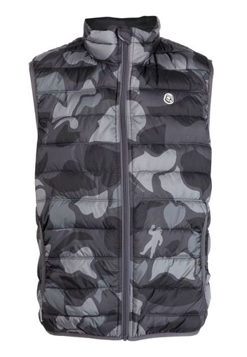 Billionaire Boys Club camouflage-print padded gilet - Black