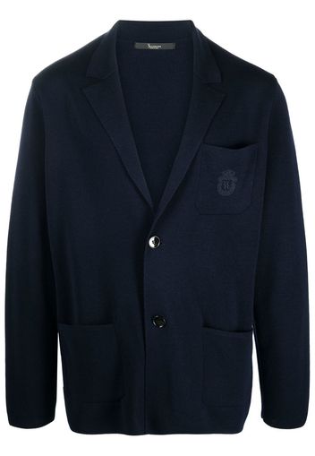 Billionaire single-breasted knitted blazer - Blue