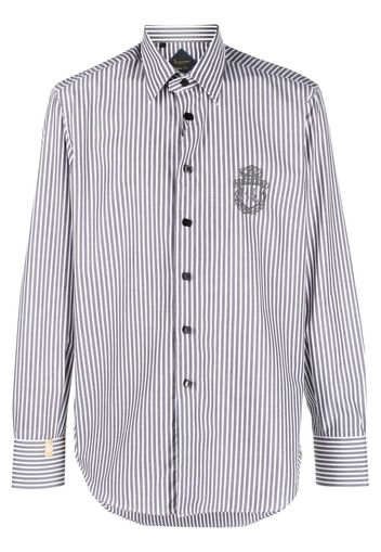 Billionaire Silver Cut stripe-detail shirt - Grey