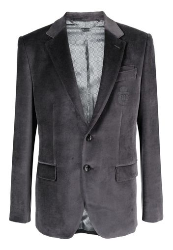 Billionaire chenille single-breasted blazer - Grey