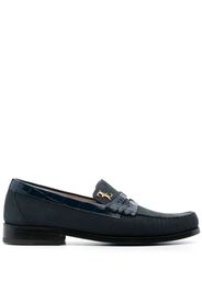 Billionaire contrast-trim moccasin - Blue