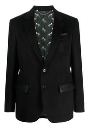 Billionaire single-breasted silk blazer - Black