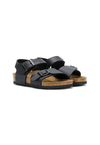 buckle flat sandals