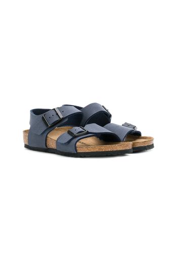 Birkenstock Kids buckled sandals - Blue