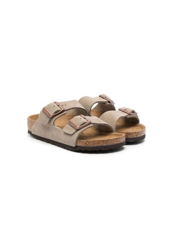 Birkenstock Kids Arizona leather sandals - Green