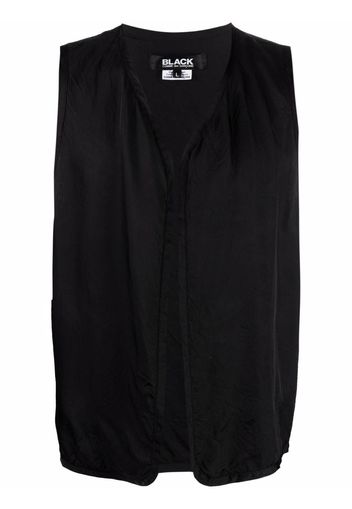 Black Comme Des Garçons logo-embroidered gilet