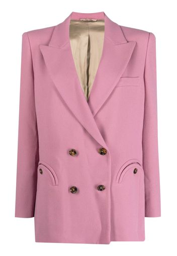 Blazé Milano double-breasted virgin wool blazer - Purple