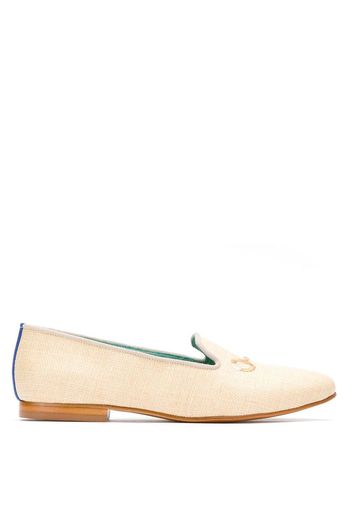 Blue Bird Shoes straw loafers - Neutrals