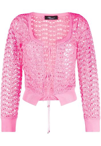 Blumarine loose-knit cardigan - Pink