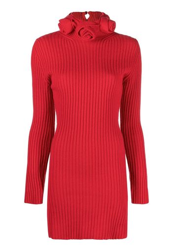 Blumarine roll-neck wool mini dress - Red