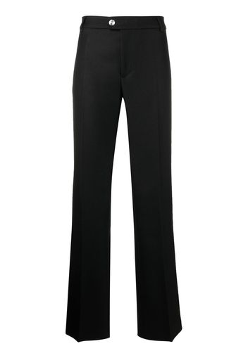 Blumarine crystal-button straight-trousers - Black