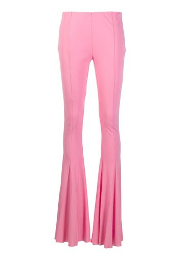 Blumarine mid-rise flared trousers - Pink