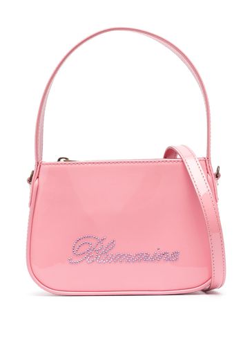 Blumarine logo-detail leather mini bag - Pink