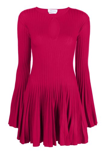 Blumarine pleated wool minidress - Pink