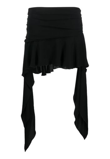 Blumarine asymmetric-design flared skirt - Black