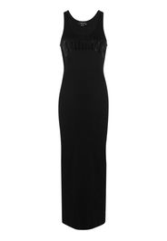 Blumarine logo-print maxi dress - Black