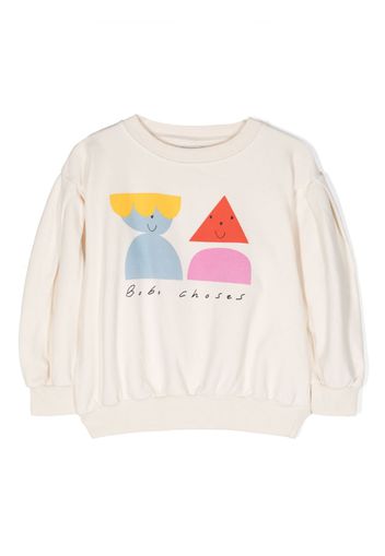 Bobo Choses graphic-print crew-neck sweatshirt - White