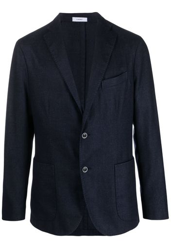 Boglioli single-breasted wool-blend blazer - Blue