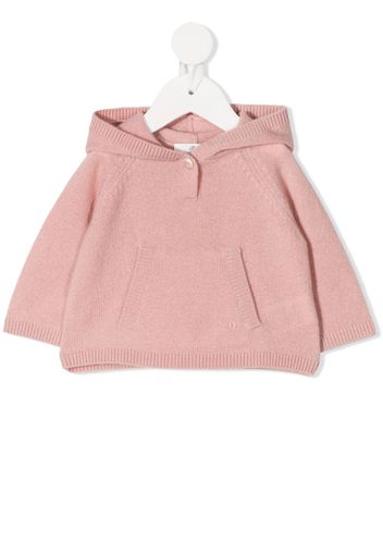 fitted cashmere hoodie