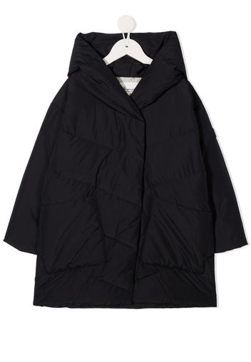 longline hooded puffer jacket