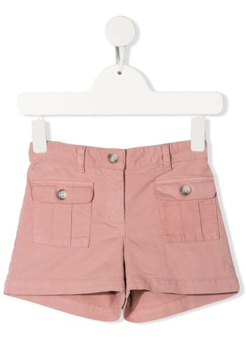 Bonpoint flap-pocket cargo shorts - Pink