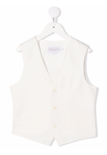 Bonpoint Angus single-breasted gilet - White