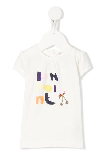 Bonpoint logo-print cotton T-shirt - White