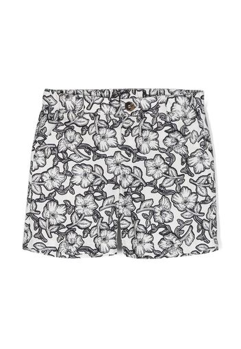 Bonpoint Clovis floral-print shorts - White