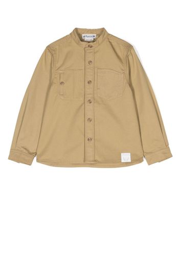 Bonpoint button-up long-sleeved shirt - Neutrals