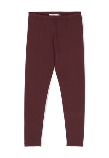 Bonpoint slip-on cotton leggings - Purple