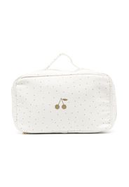 polka dot print cotton carry case