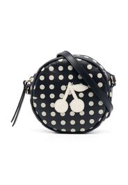 Bonpoint cherry-print polkadot shoulder bag - Blue