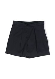 Bonpoint pleat-detailing cotton shorts - Blue