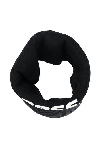 logo-print round scarf