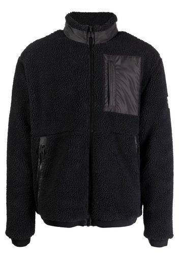 BOSS zip-up fleece jacket - Black