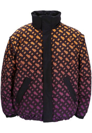 BOSS x Khaby logo-print padded jacket - Black