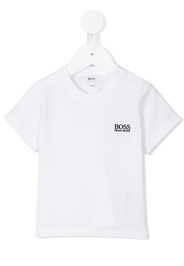 Boss Kids embroidered logo T-shirt - White
