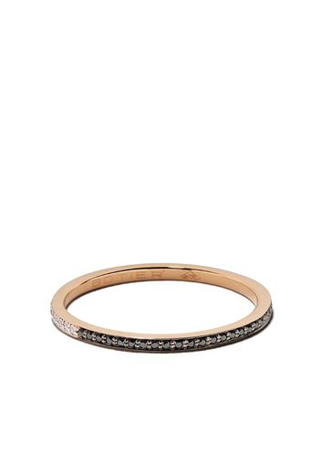 18kt rose gold Day And Night diamond eternity ring