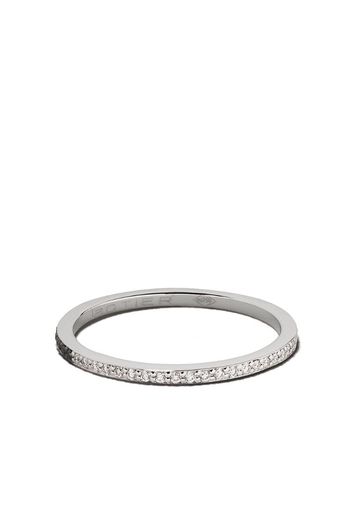 18kt white gold Day And Night diamond eternity ring