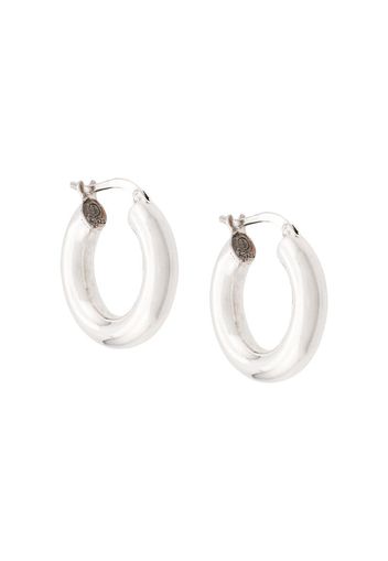 distressed hoop earrings