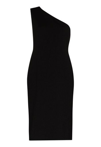 one-shoulder midi dress