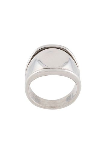 antique-effect signet ring