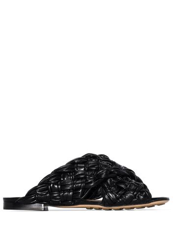 Black BV Board 20 leather sandals