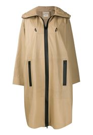 voluminous hooded parka coat