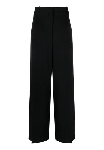 Botter pleated cotton trousers - Black