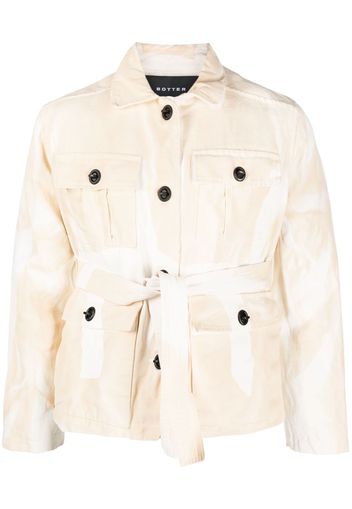 Botter long-sleeve belted jacket - Neutrals