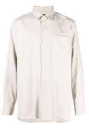 Botter button-up cotton-linen shirt - Neutrals